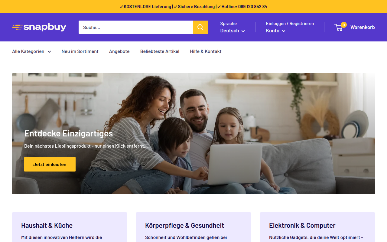 Screenshot van snapbuy.de