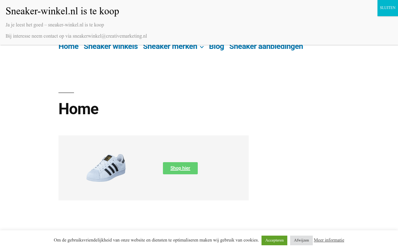 Screenshot van sneaker-winkel.nl