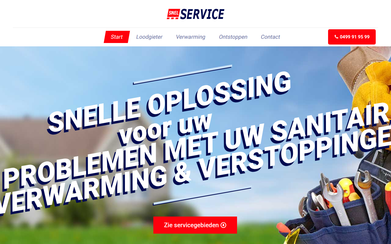 Screenshot van snel-service.be