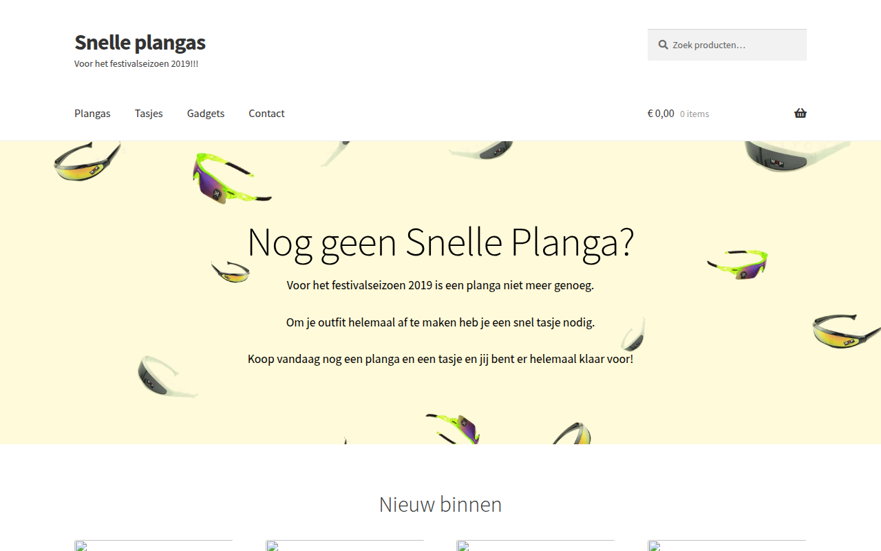 Screenshot van www.snelleplangas.nl