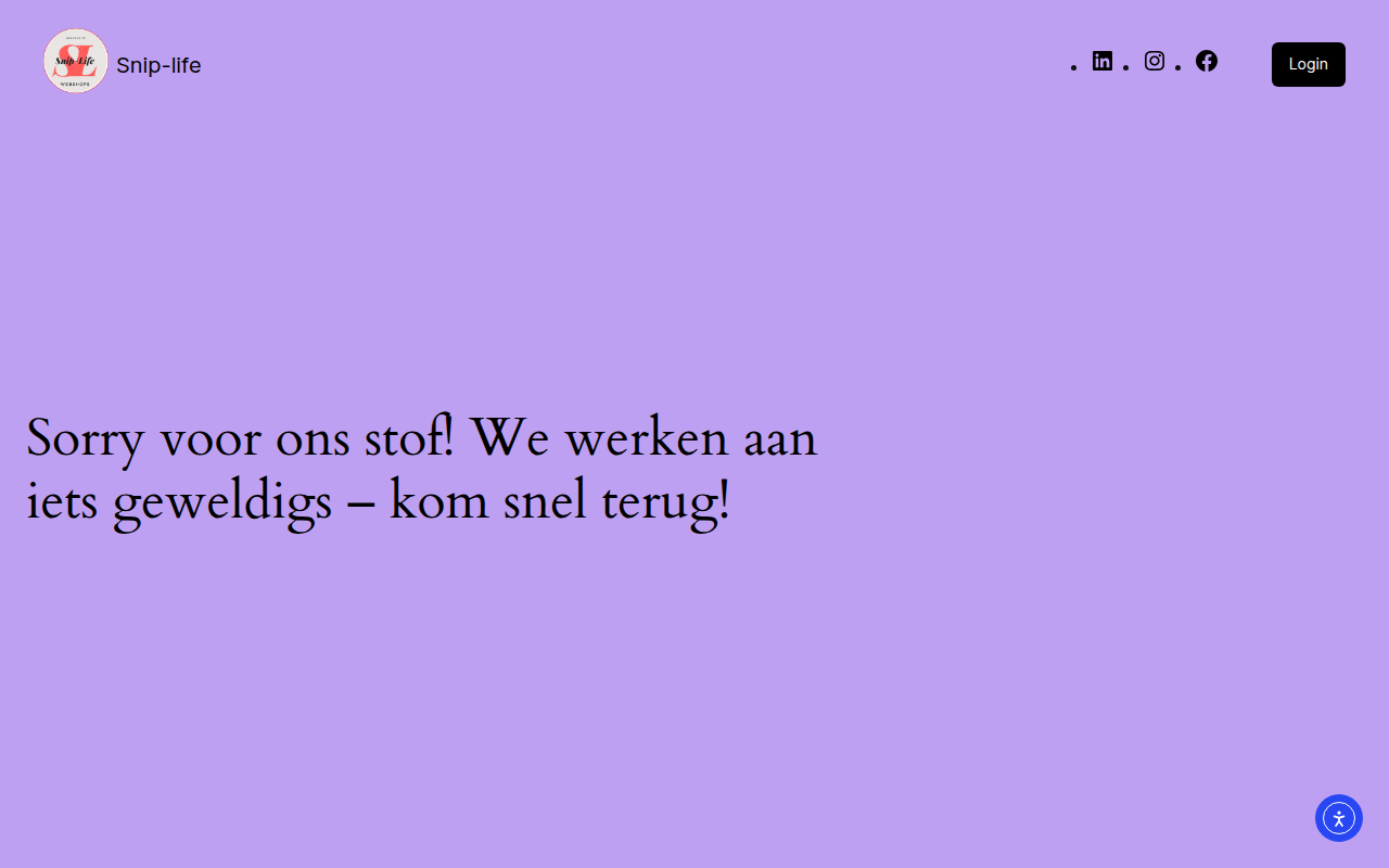 Screenshot van snip-life.nl
