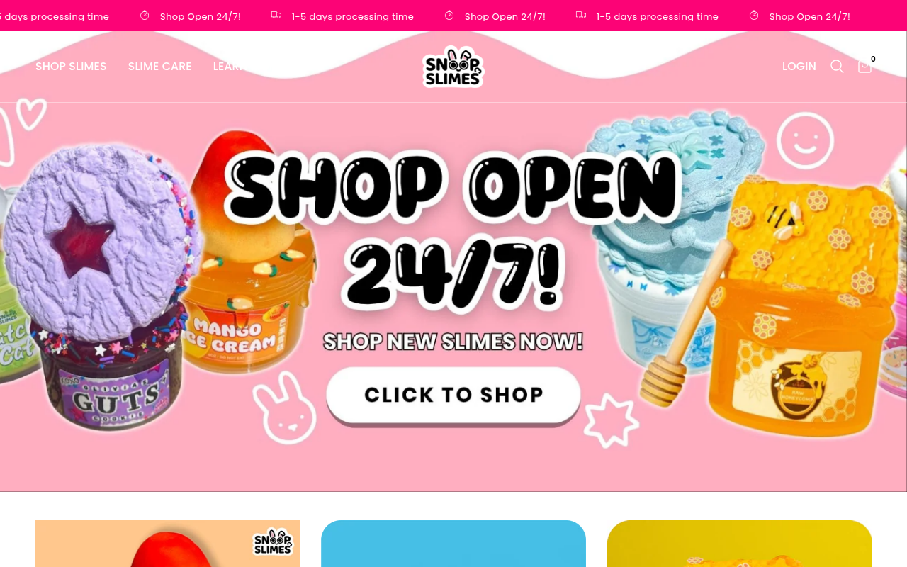 Screenshot van snoopslimes.co