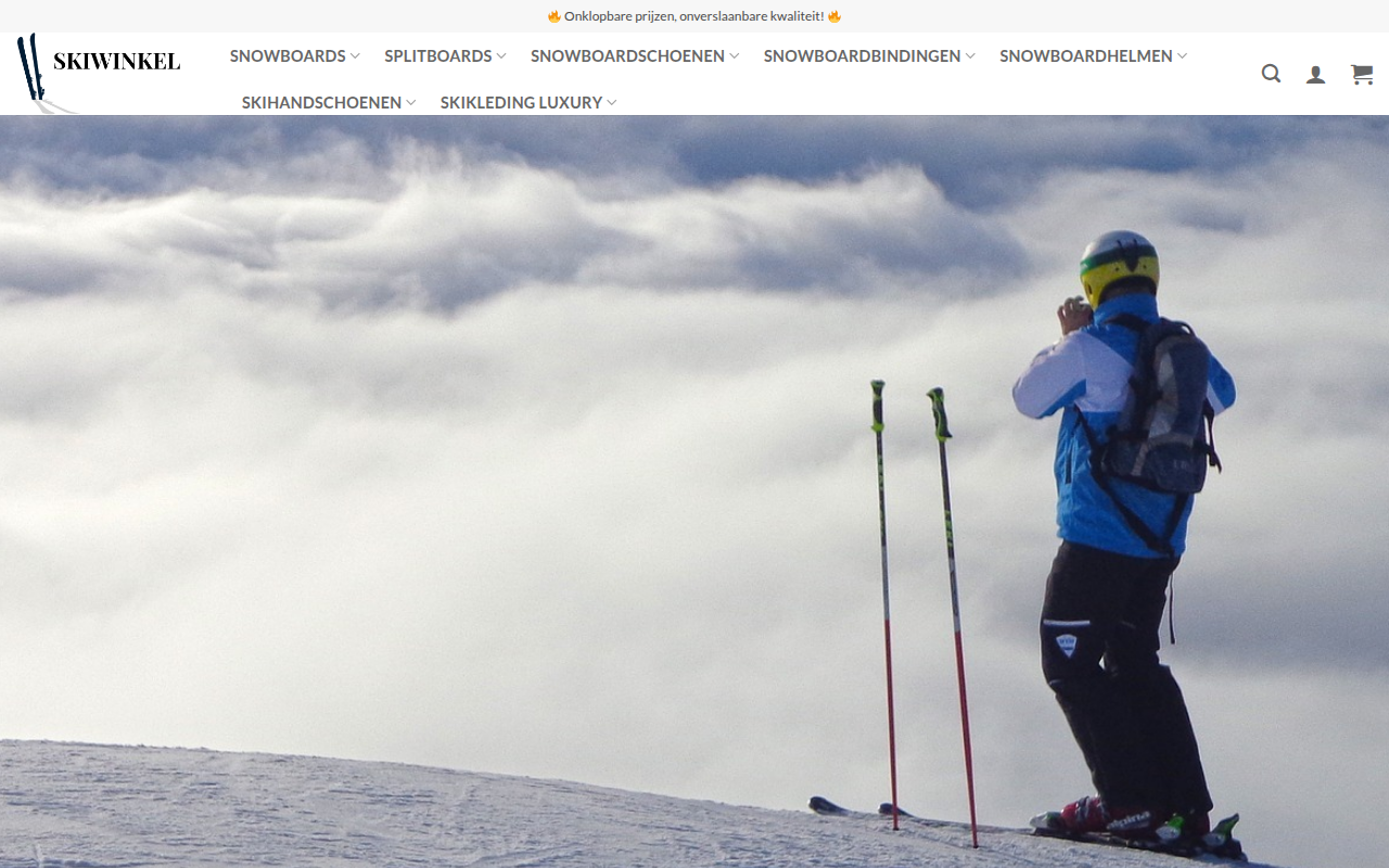 Screenshot van snowboardenopslag.com
