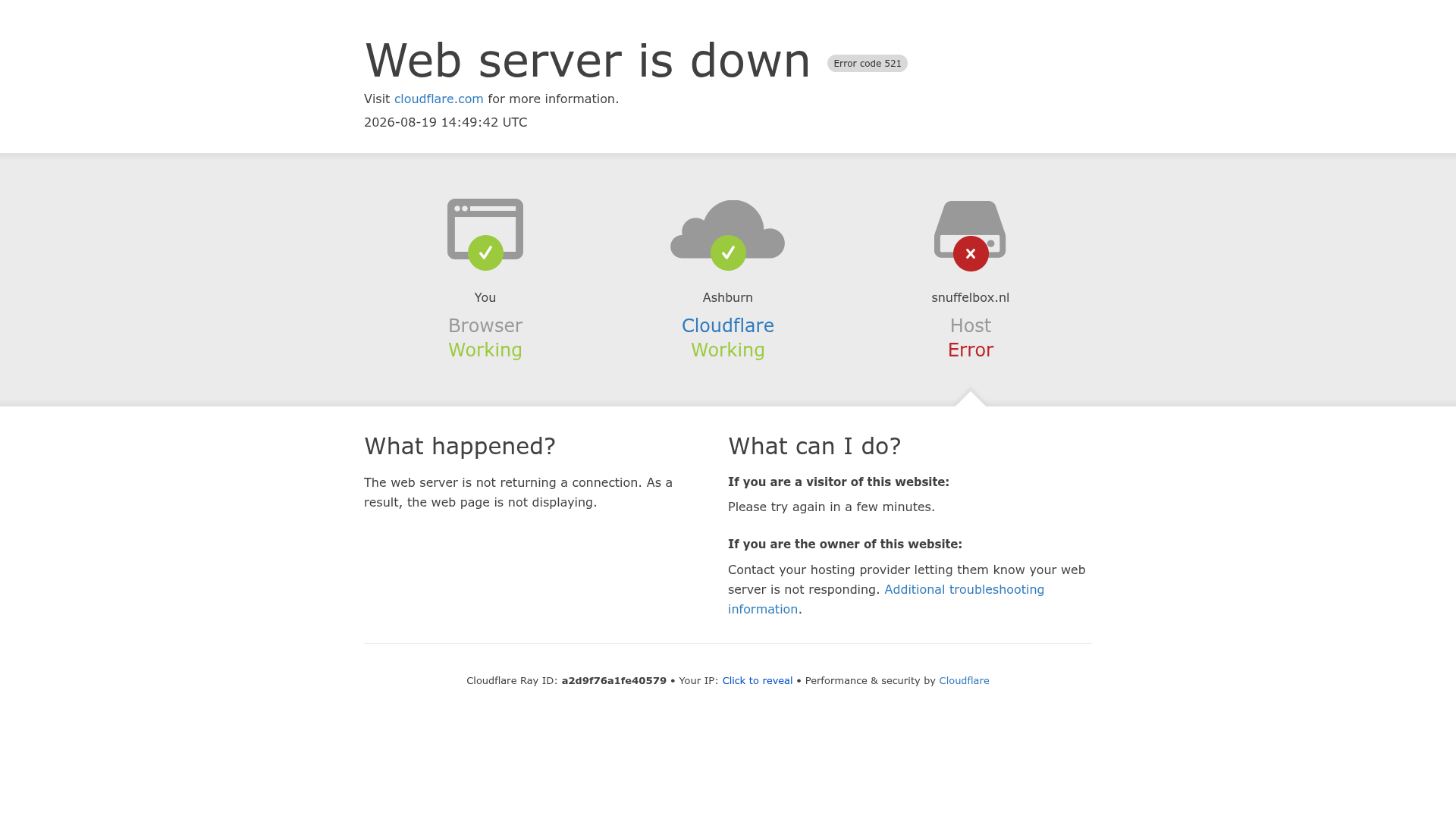 Screenshot van www.snuffelbox.nl