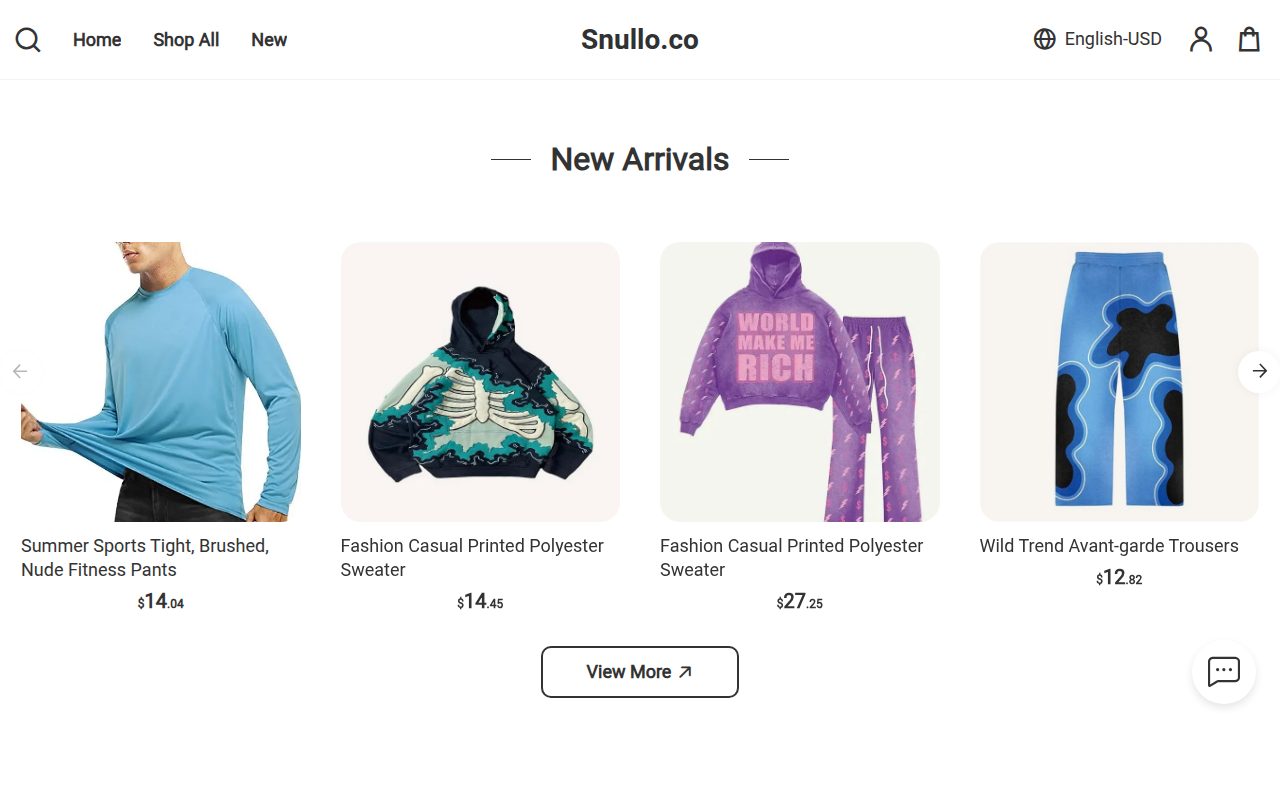 Screenshot van snullo.co