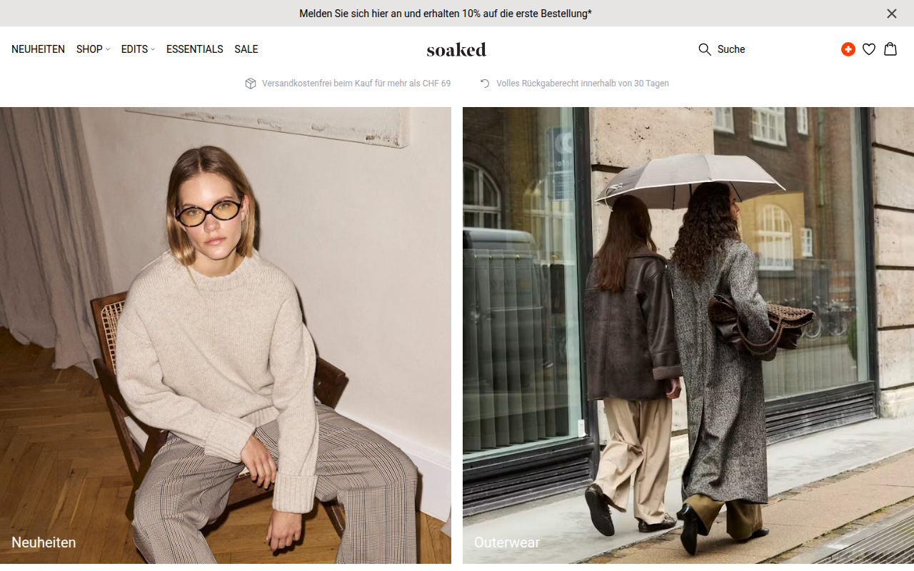 Screenshot van soakedinluxury.com