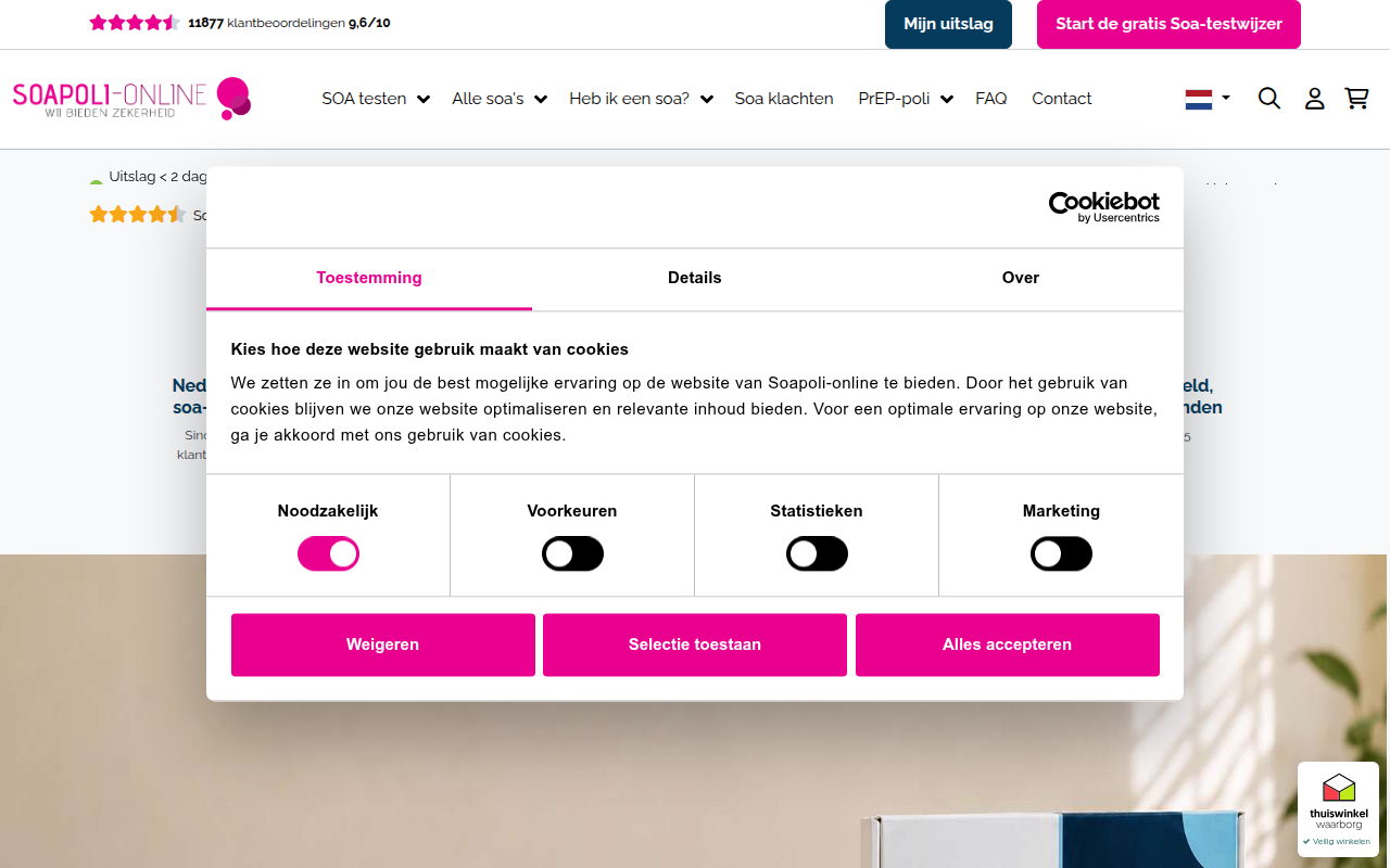 Screenshot van soapoli-online.nl