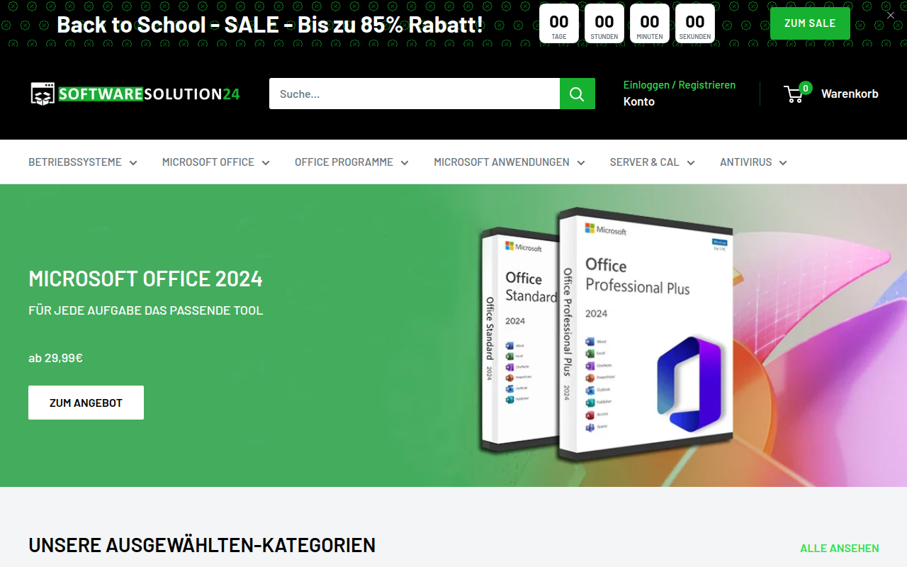 Screenshot van softwaresolution24.com