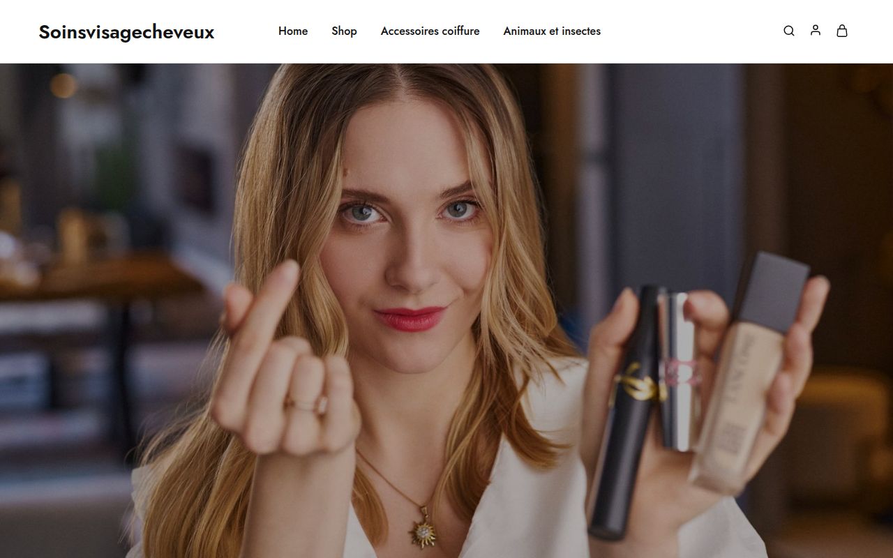 Screenshot van soinsvisagecheveux.com