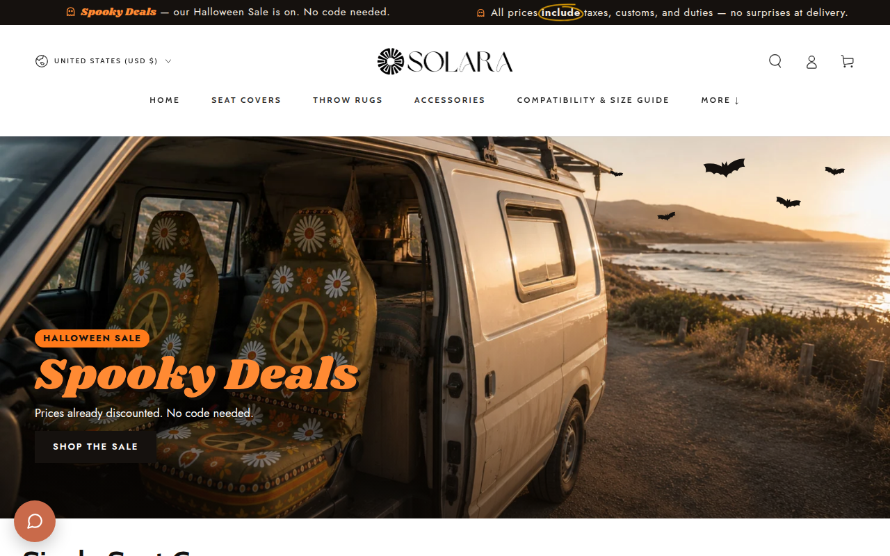 Screenshot van solaracovers.com