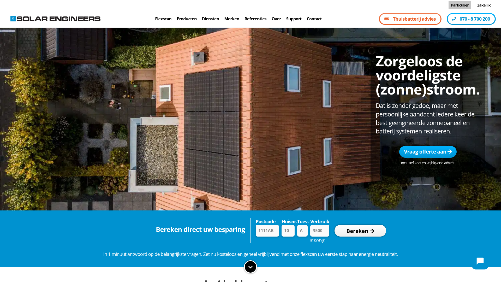 Screenshot van solarengineers.nl