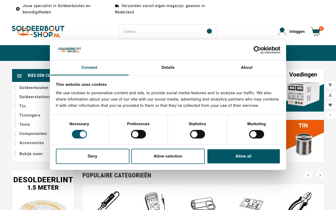Screenshot van soldeerbout-shop.nl