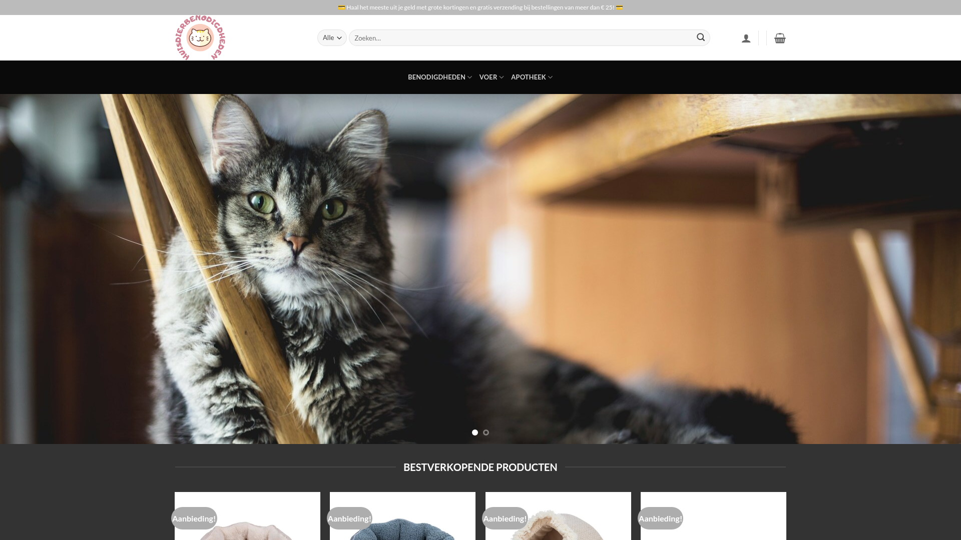 Screenshot van soldenkatten.com