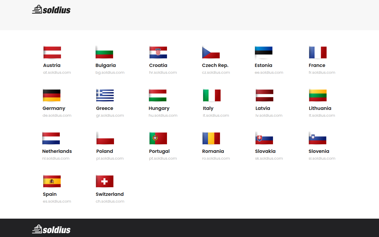 Screenshot van soldius.com