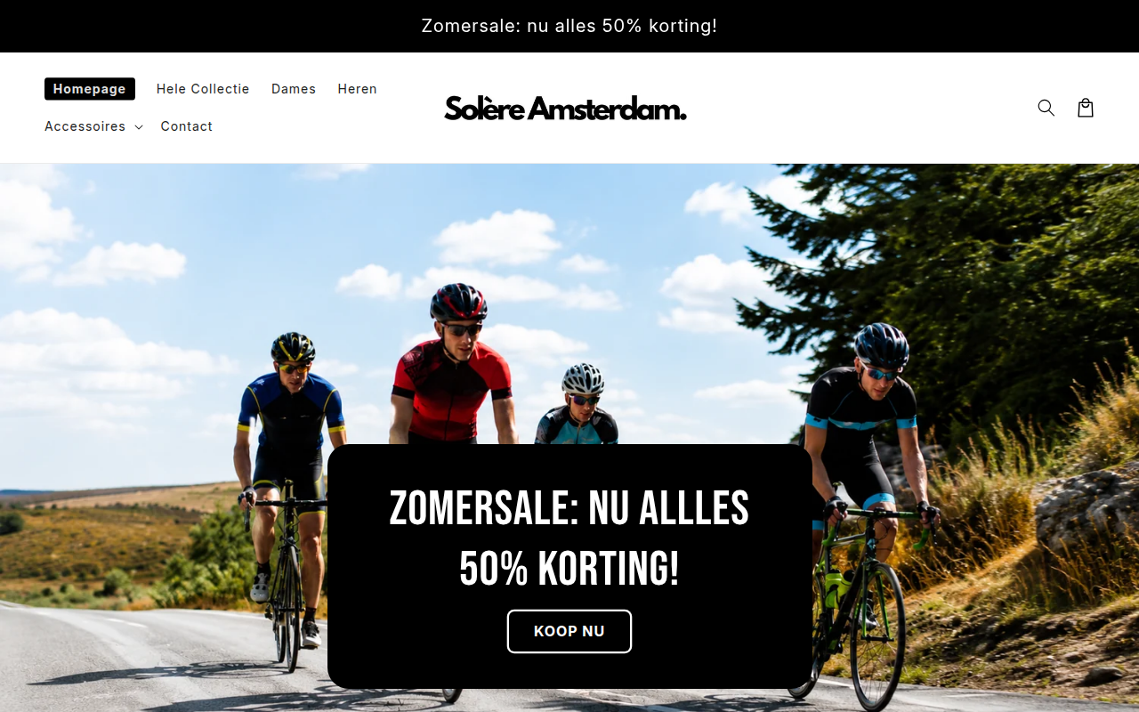 Screenshot van solereamsterdam.com