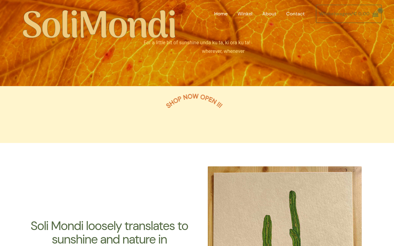 Screenshot van solimondi.nl