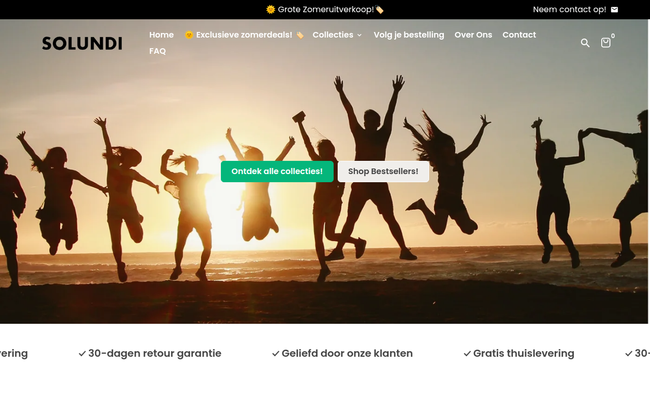 Screenshot van solundi.com