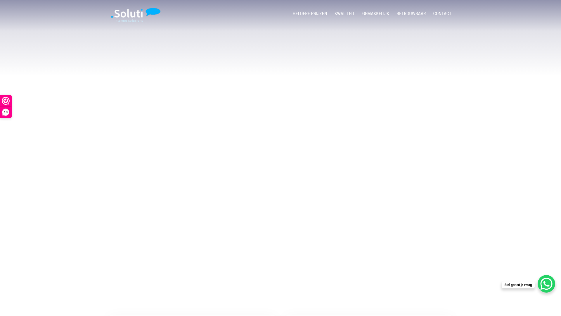 Screenshot van soluti.nl