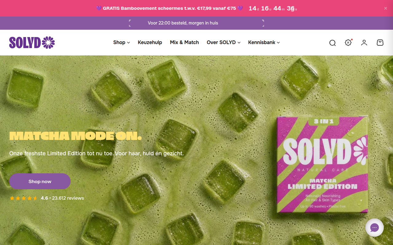 Screenshot van solyd.care