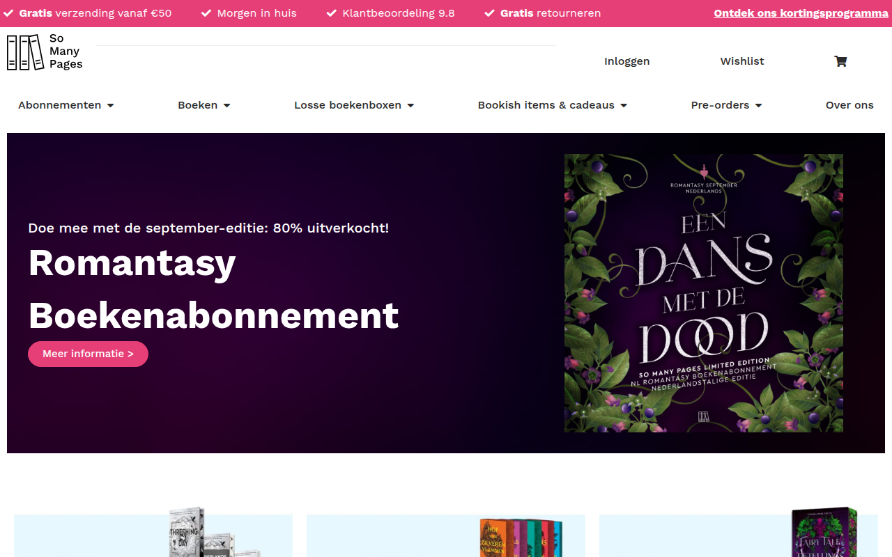 Screenshot van somanypages.nl