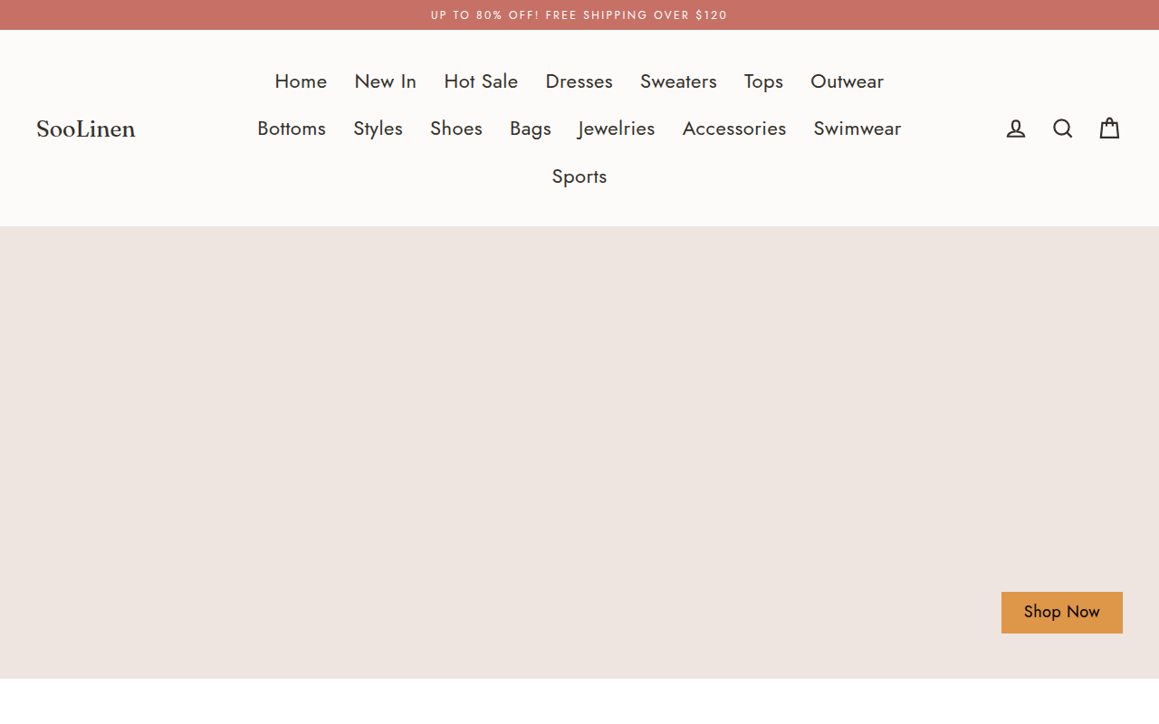 Screenshot van soolinen.com