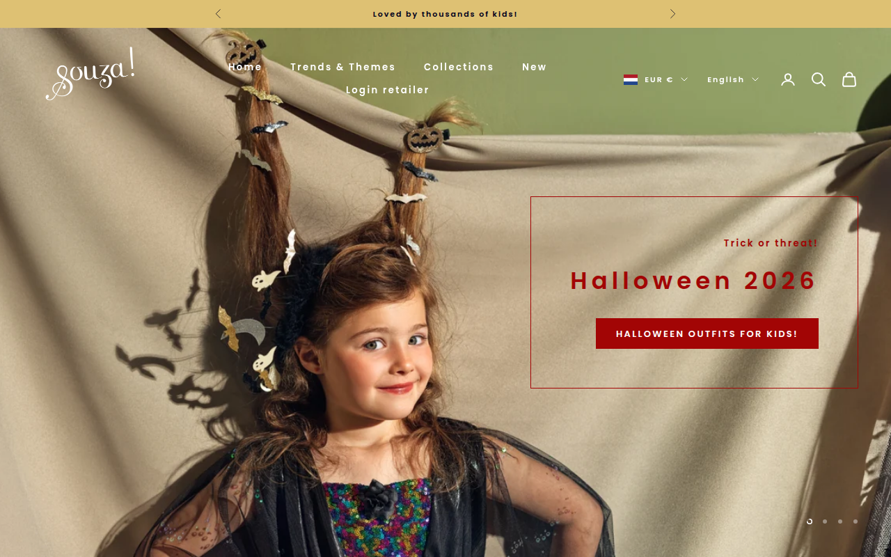 Screenshot van souza-store.com