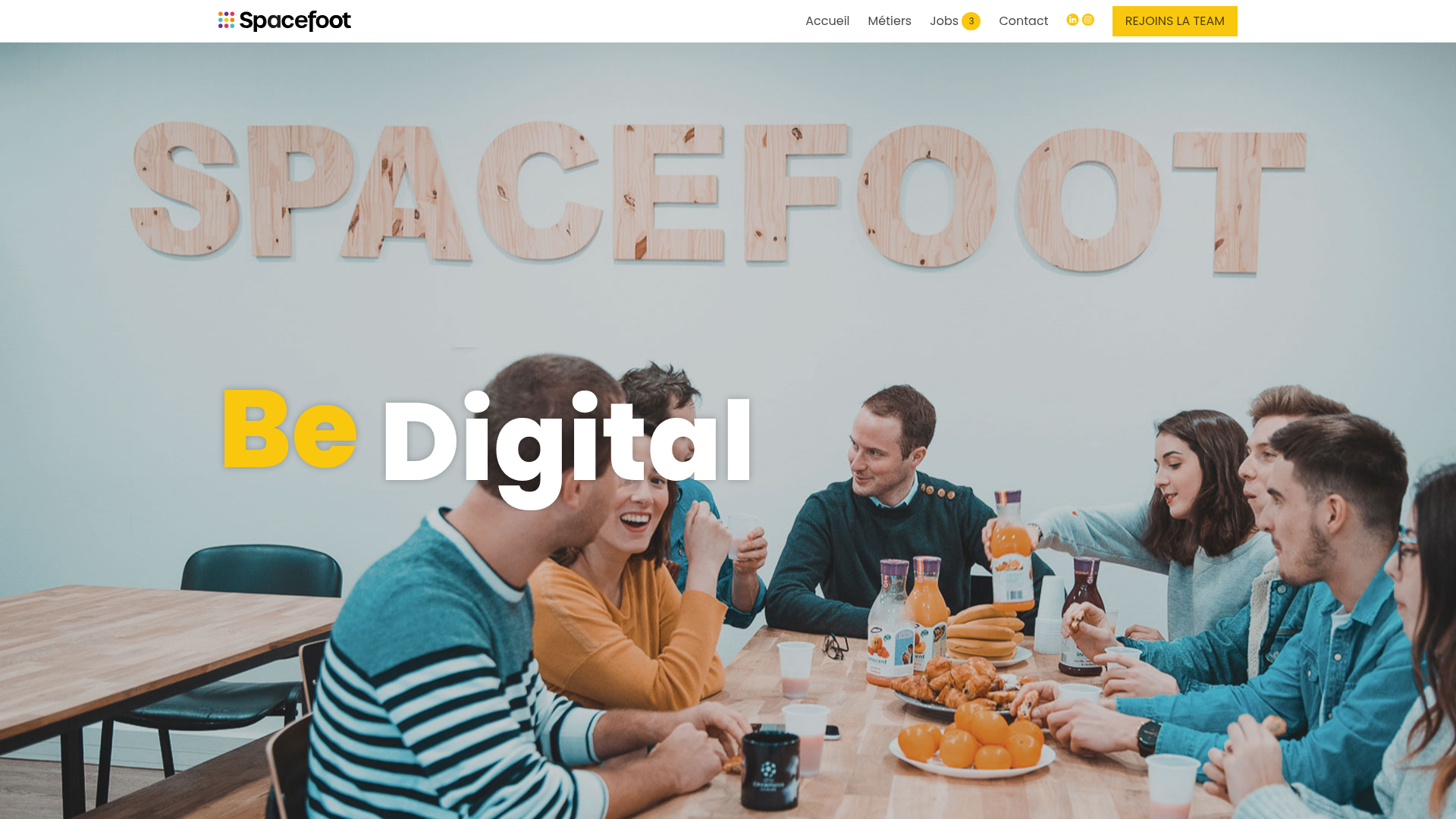 Screenshot van spacefoot.com