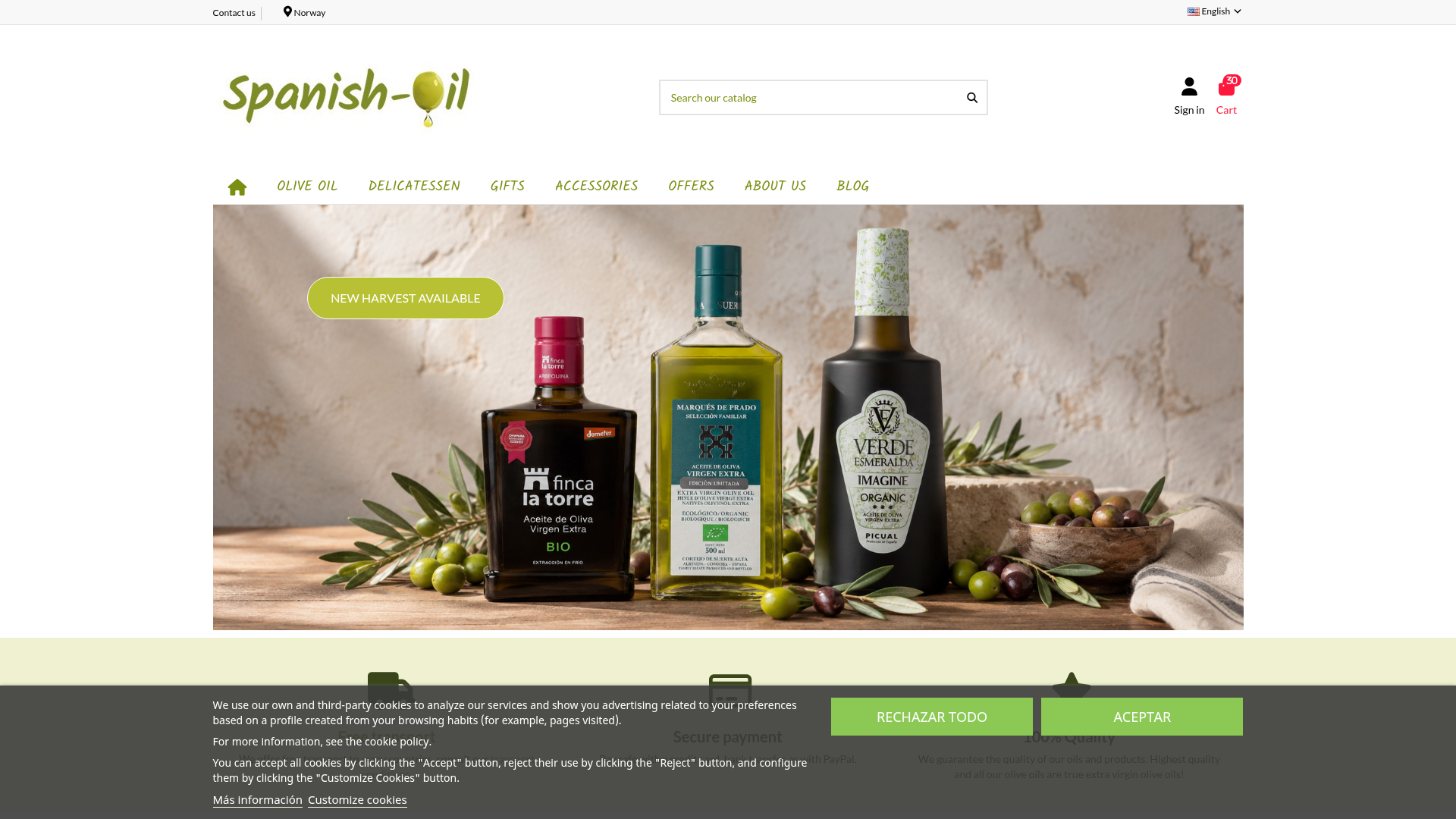 Screenshot van spanish-oil.com