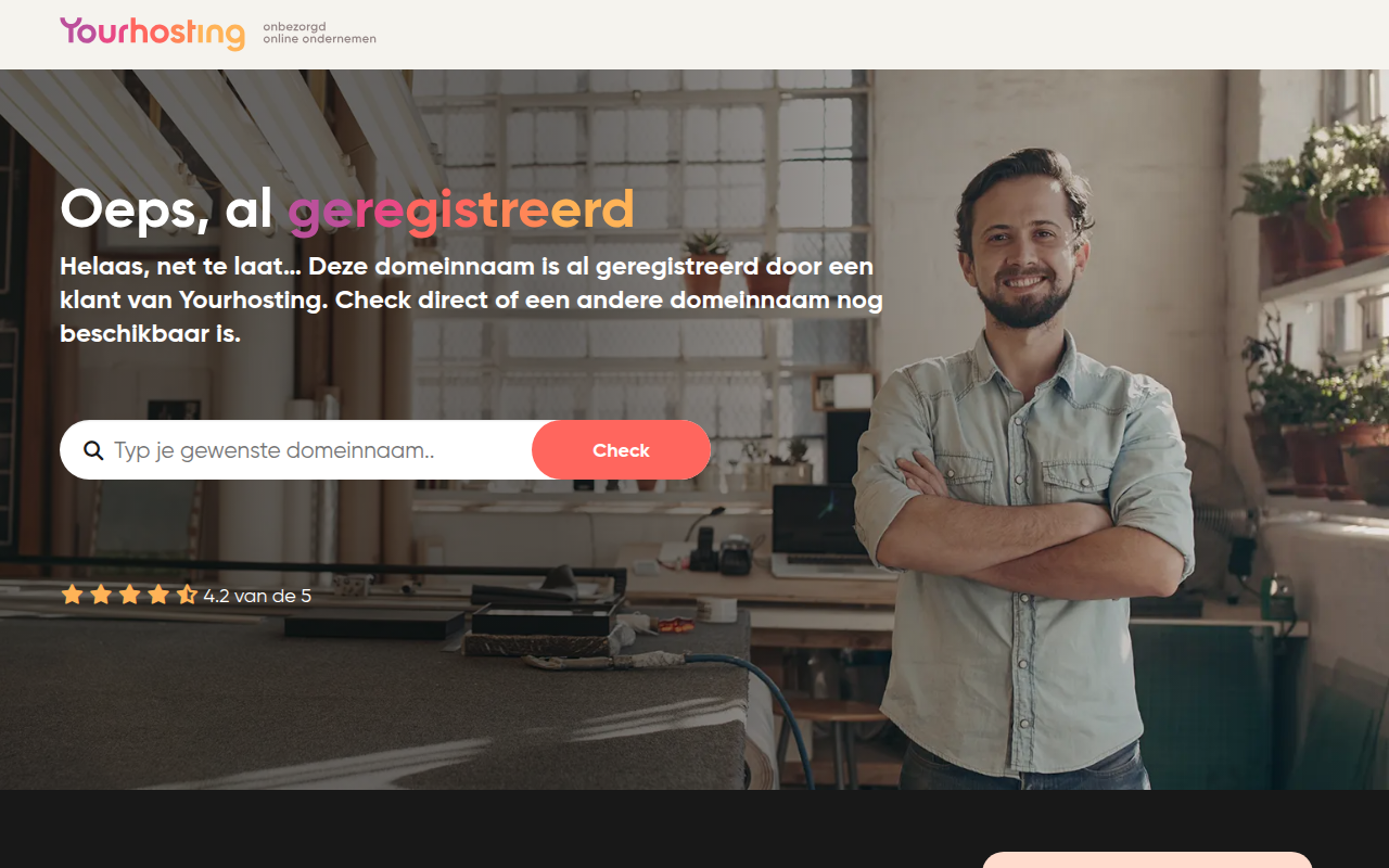 Screenshot van sparklehome.nl