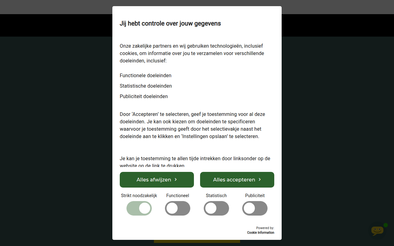 Screenshot van sparkozijnen.nl