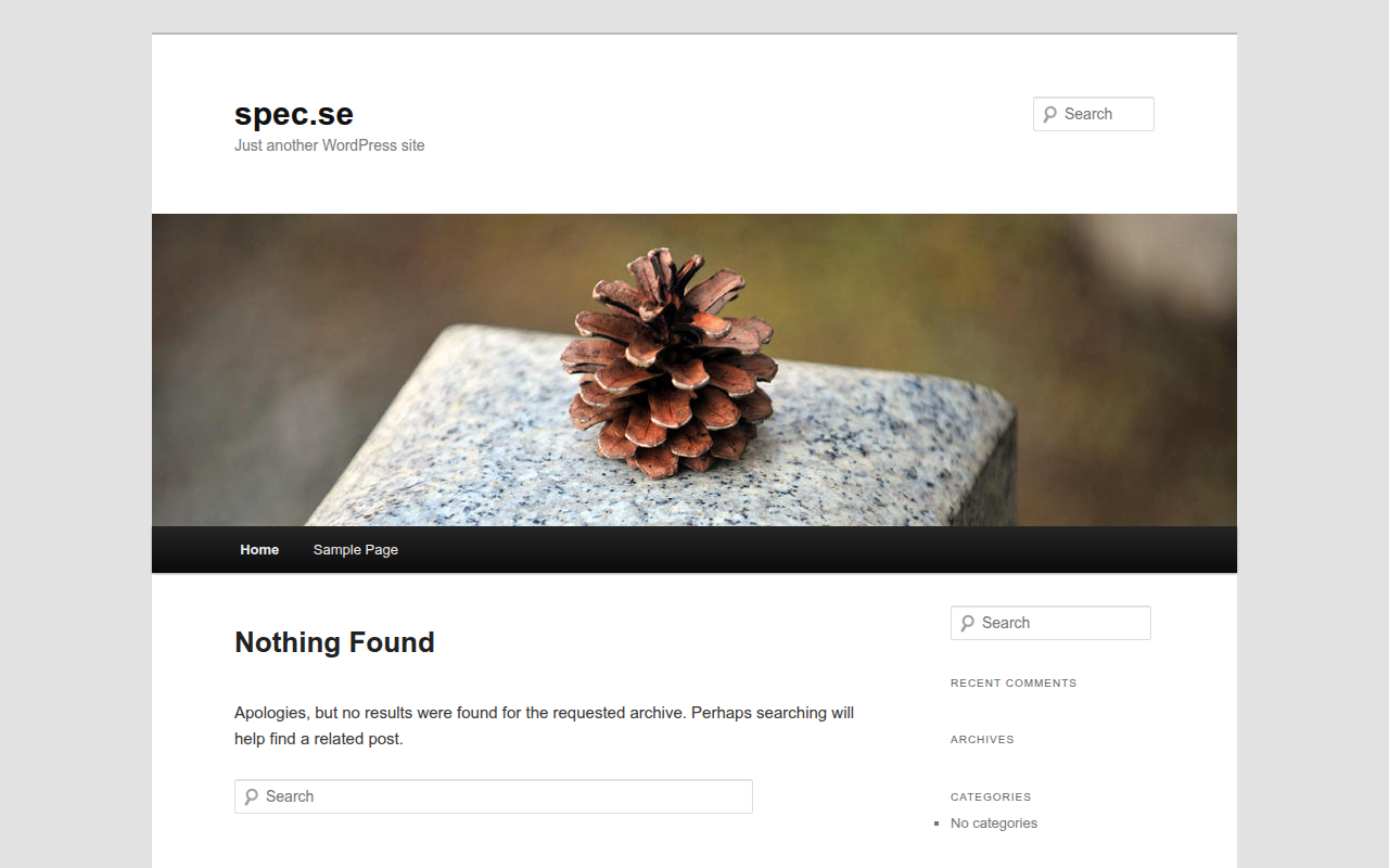 Screenshot van spec.se