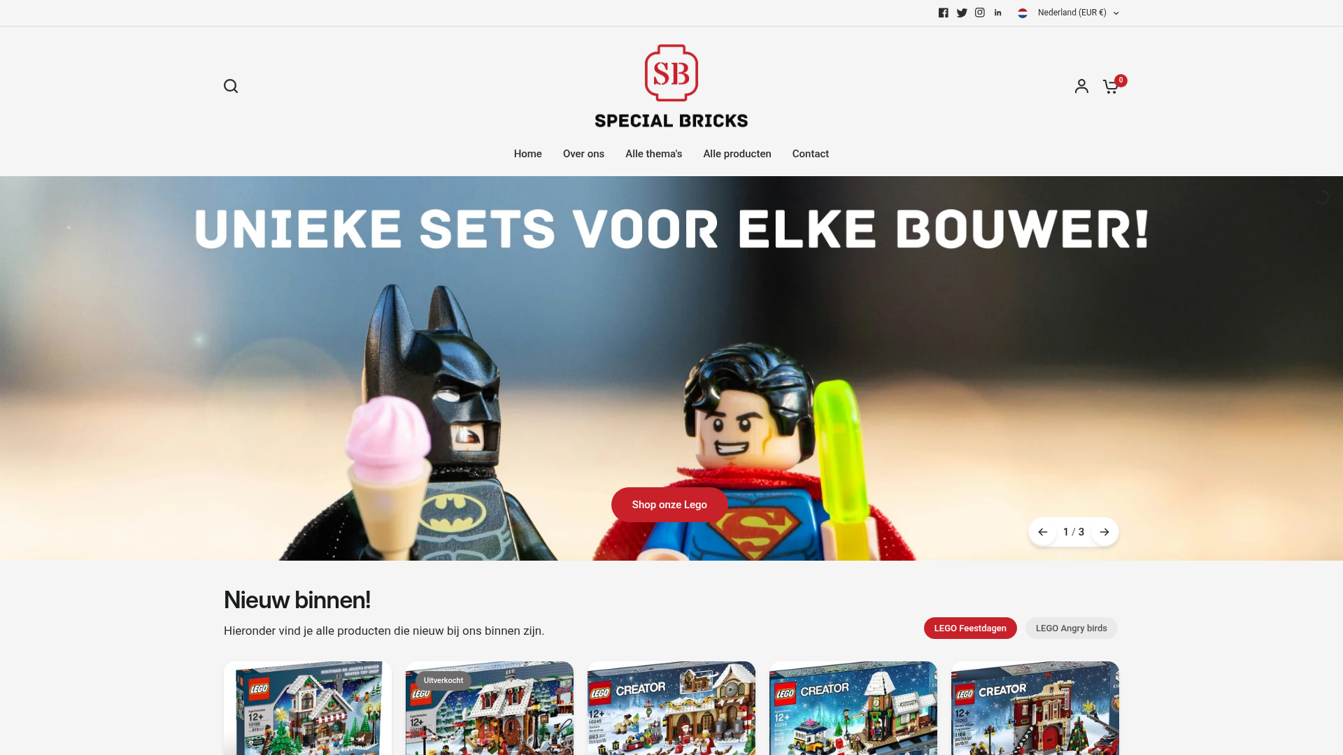 Screenshot van specialbricks.nl