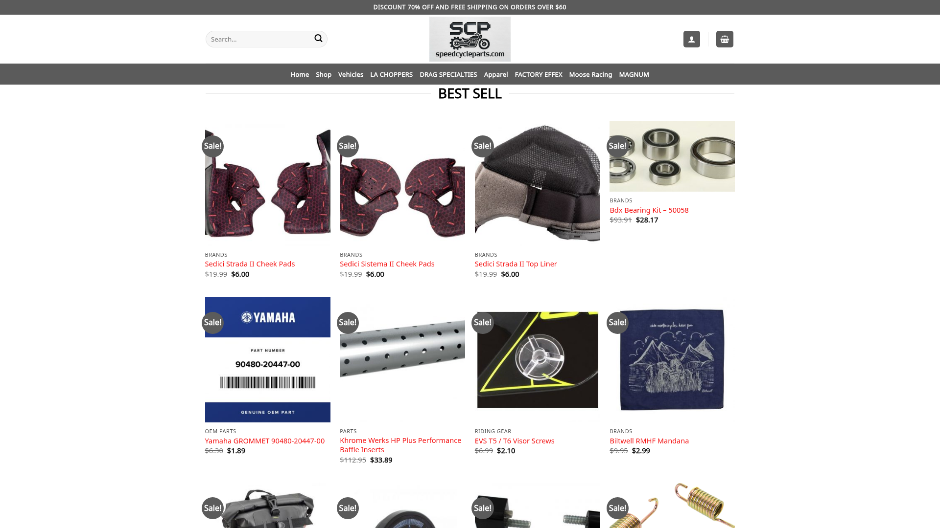 Screenshot van speedcycleparts.com