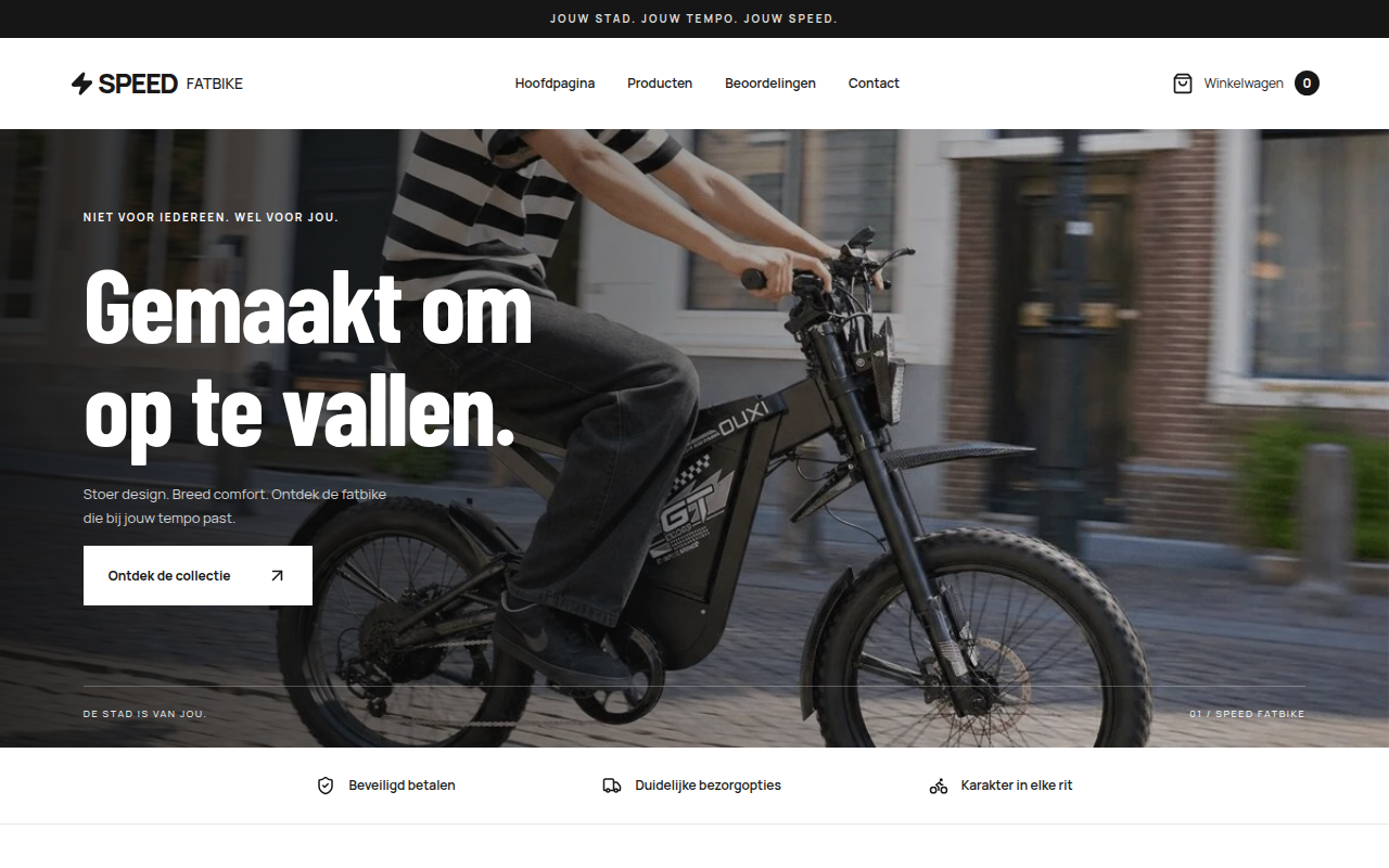 Screenshot van speedfatbike.nl