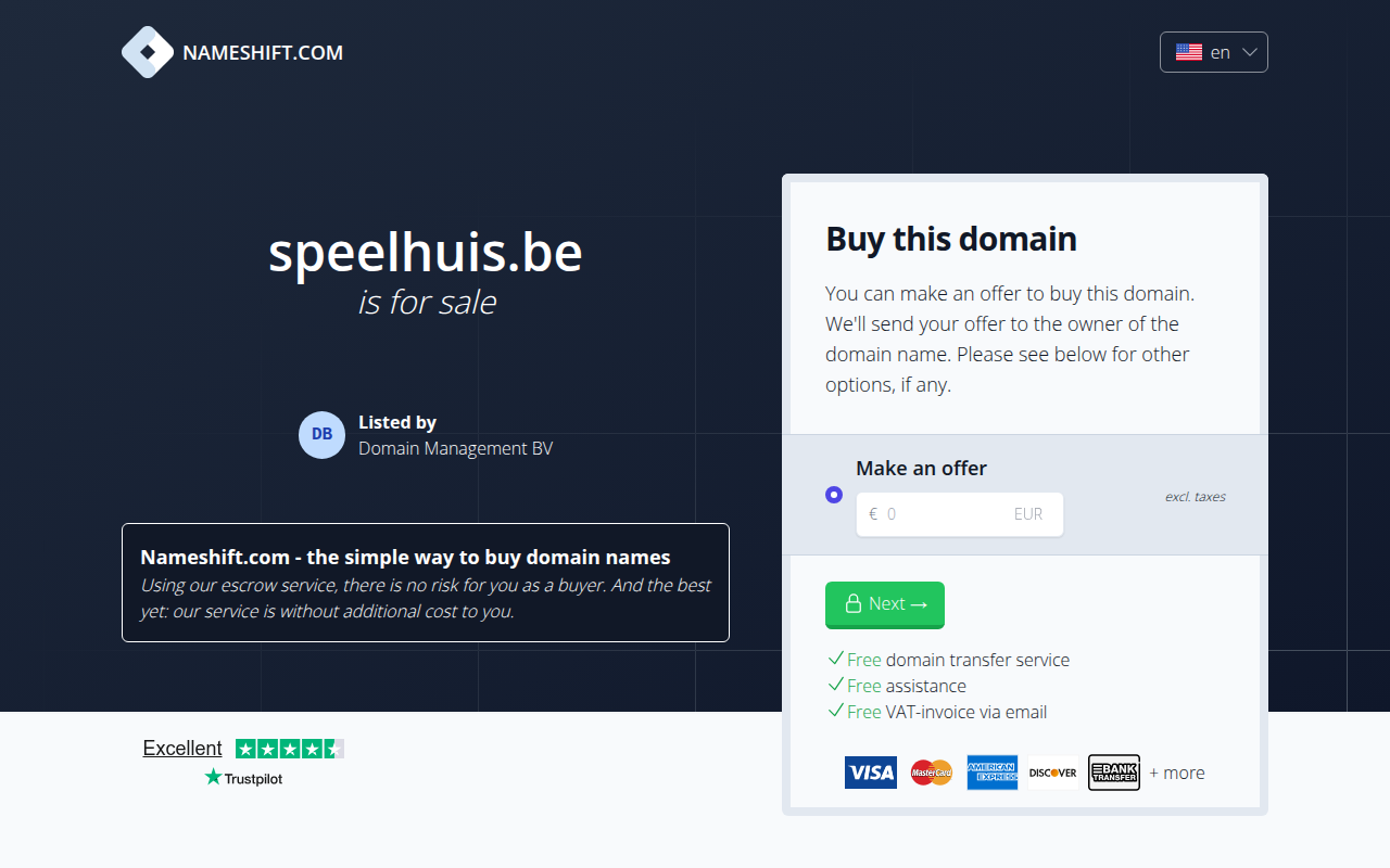 Screenshot van speelhuis.be