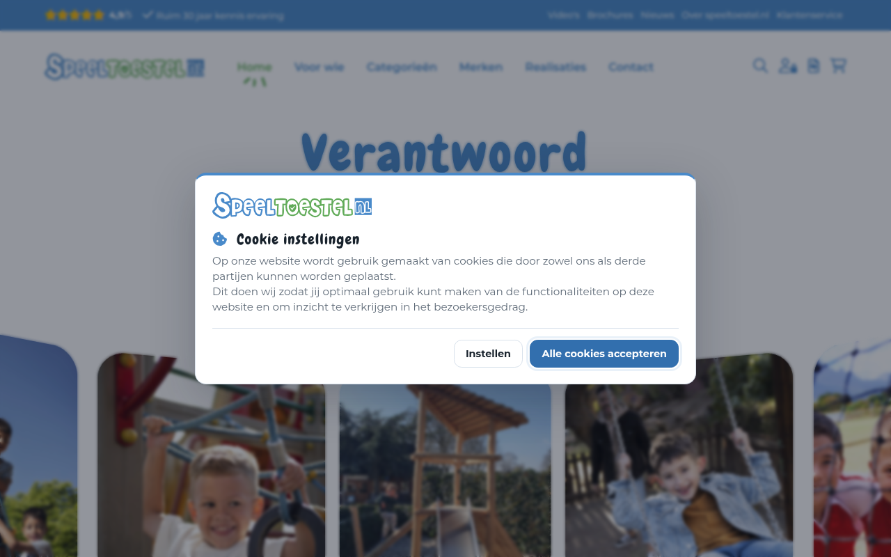 Screenshot van speeltoestel.nl