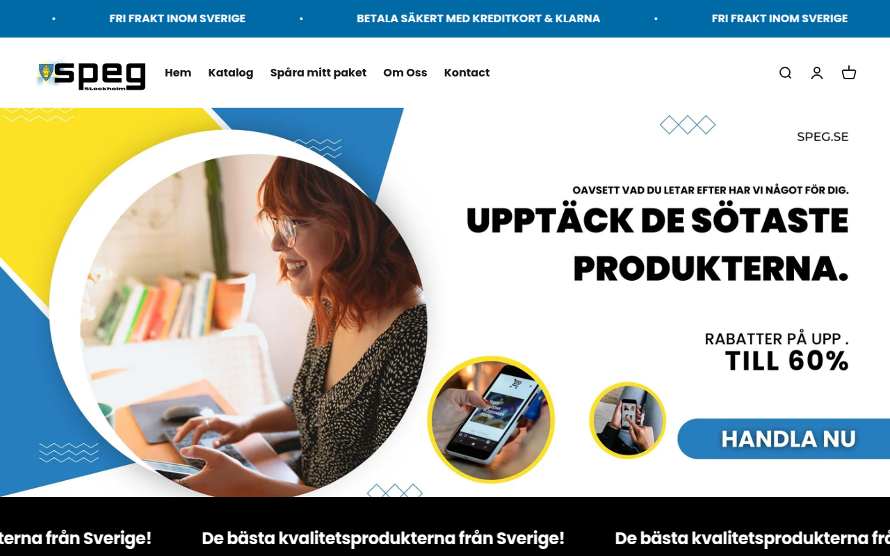 Screenshot van speg.se