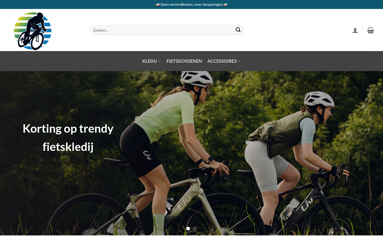 Screenshot van spingearshop.com