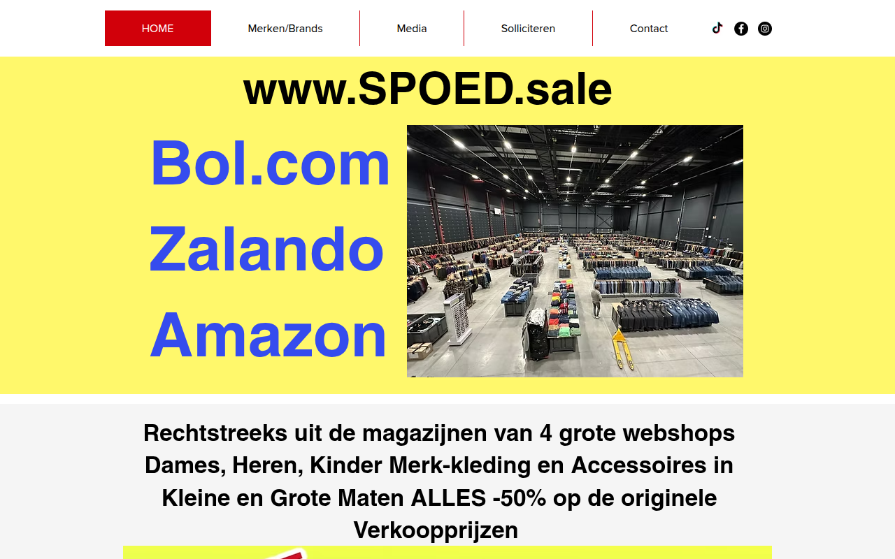 Screenshot van spoed.sale