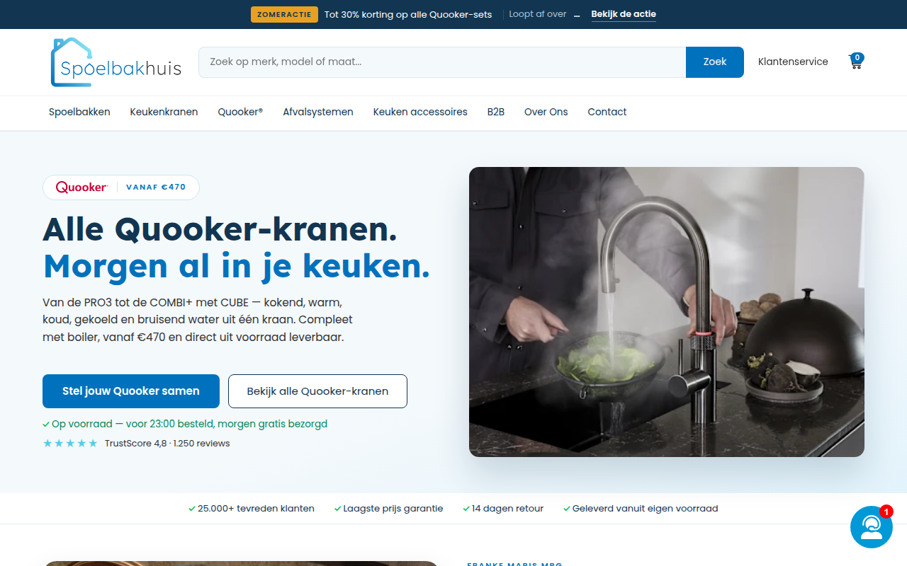 Screenshot van spoelbakhuis.com