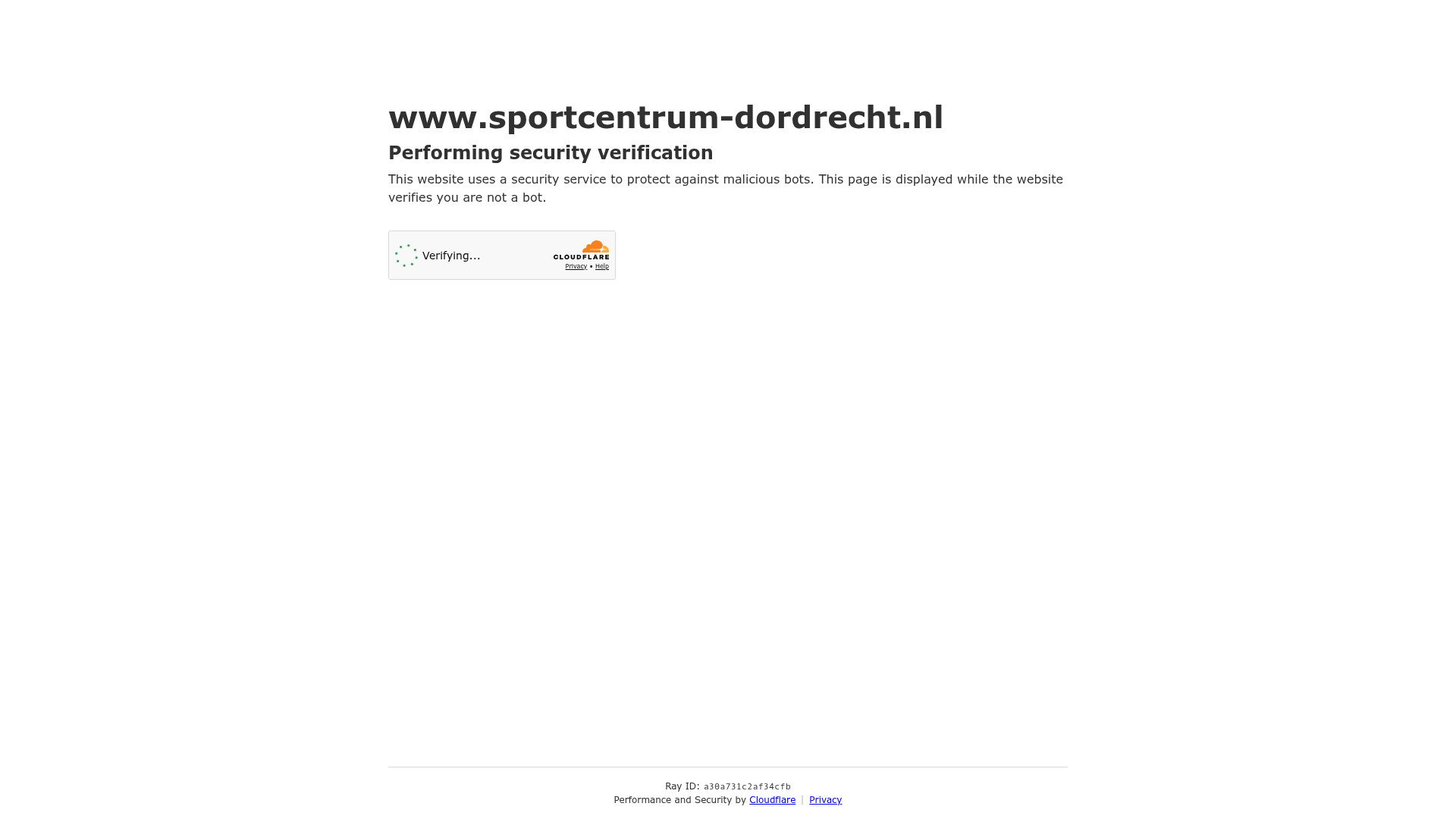 Screenshot van sportcentrum-dordrecht.nl