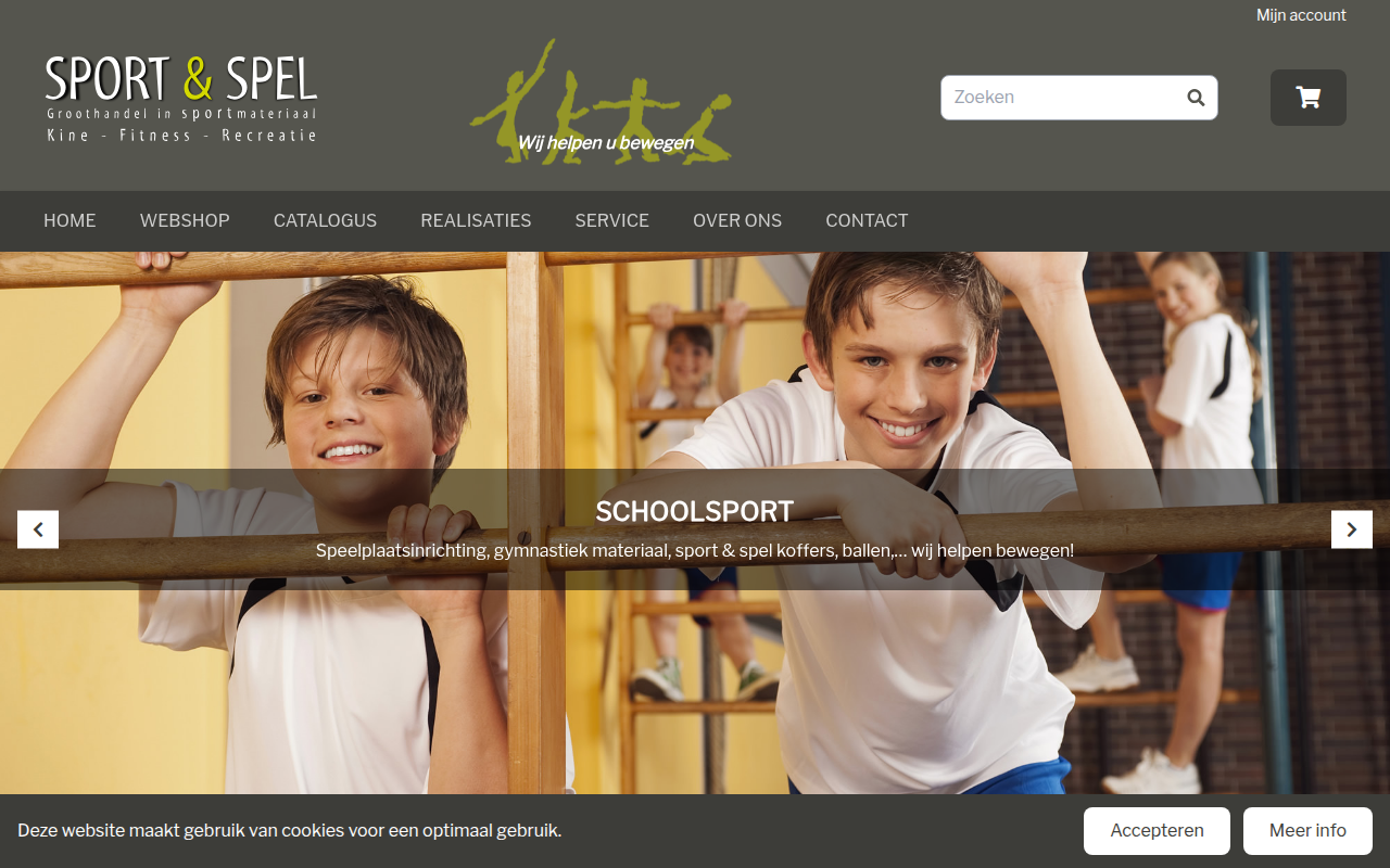 Screenshot van sportenspel.be