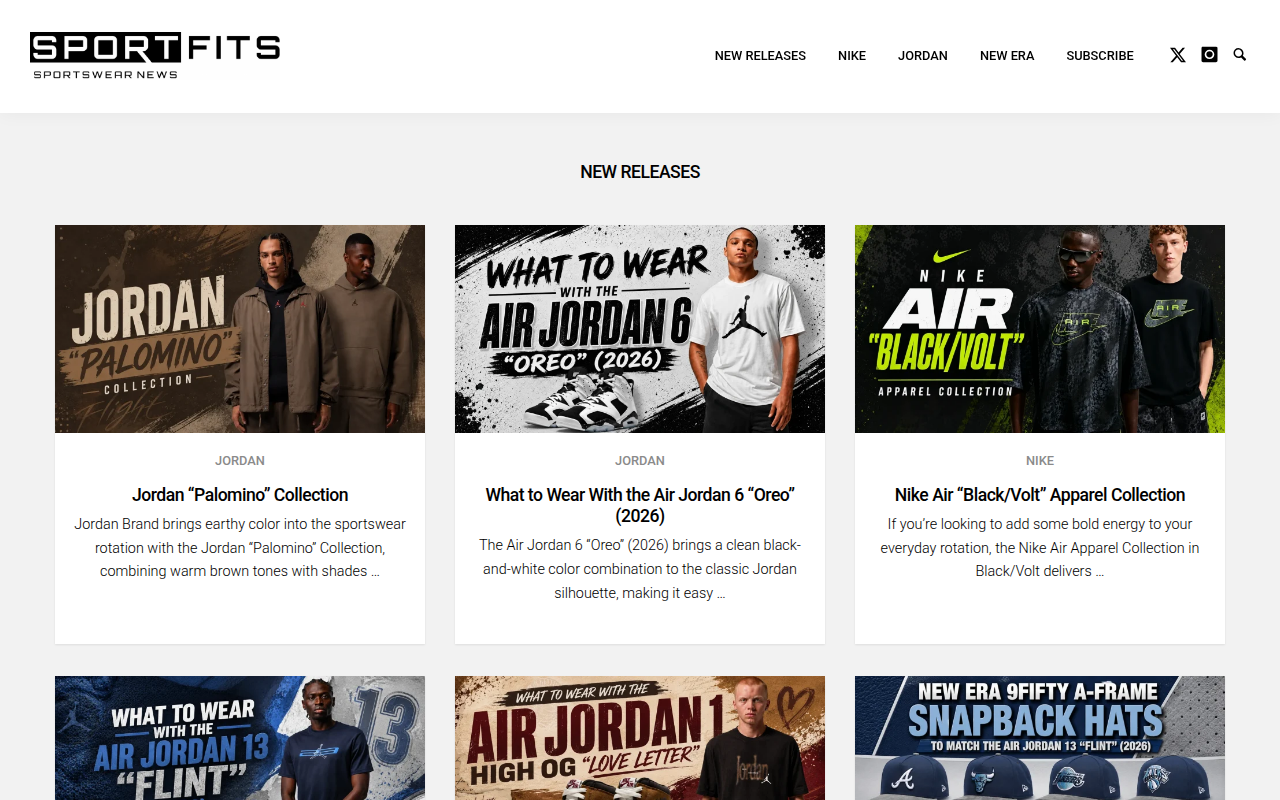 Screenshot van sportfits.com