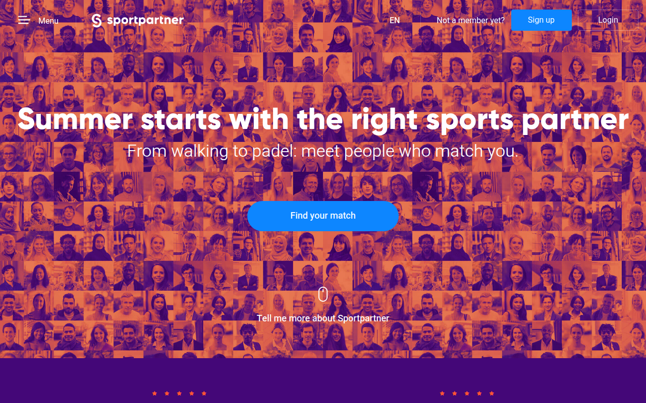 Screenshot van sportpartner.com