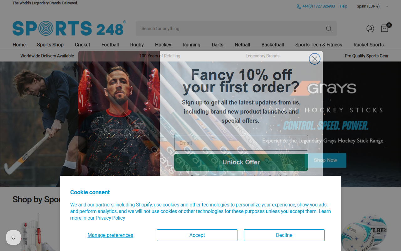 Screenshot van sports248.com