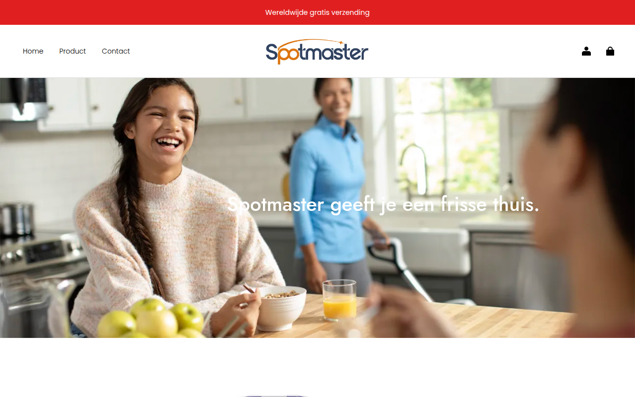 Screenshot van spotmaster-nl.com