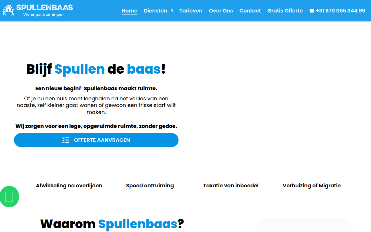 Screenshot van spullenbaas.com