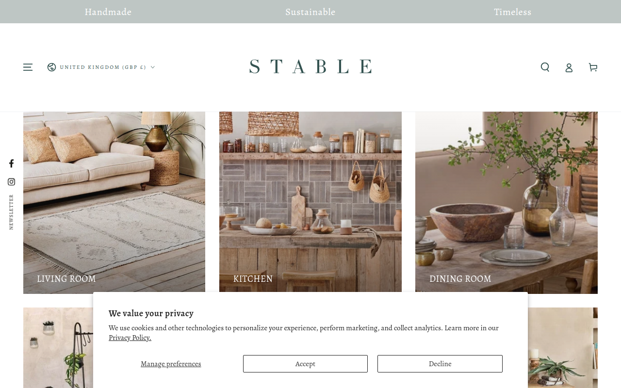 Screenshot van stablehomegarden.com