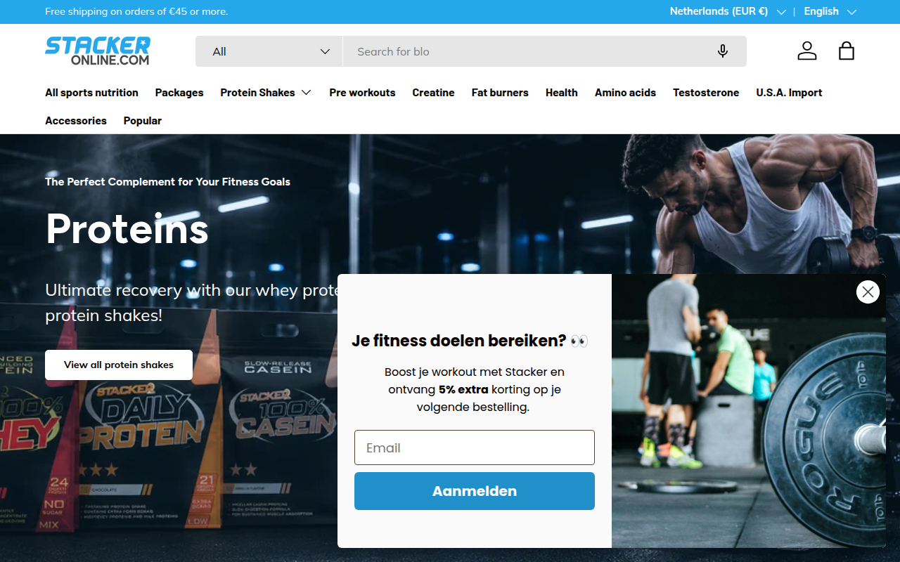 Screenshot van stackeronline.com