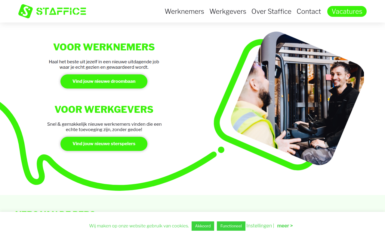 Screenshot van staffice.nl